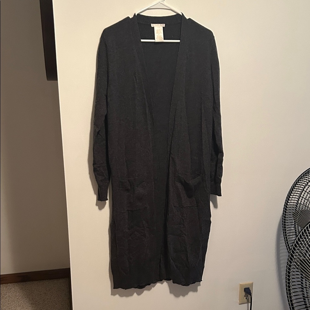 Matty M Dark Gray Knit Sweater